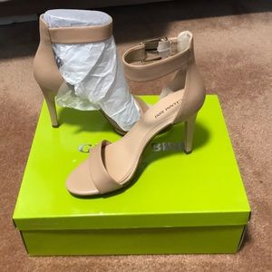 Nude Ankle strap heels